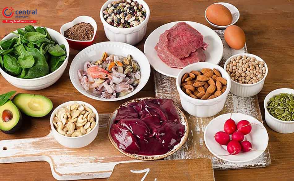 Các lại thực phẩm nên ăn khi bị thiếu máu do thiếu sắt