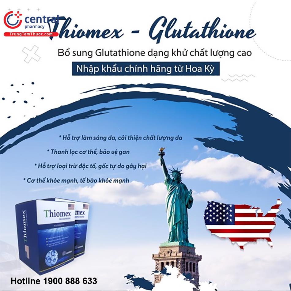 Tác dụng của Thiomex Glutathione