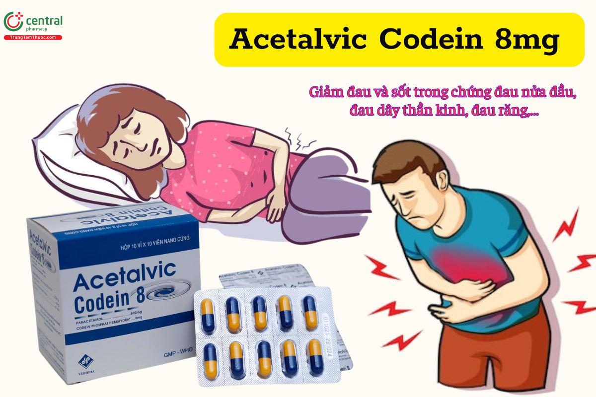 Acetalvic Codein 8mg là thuốc gì?
