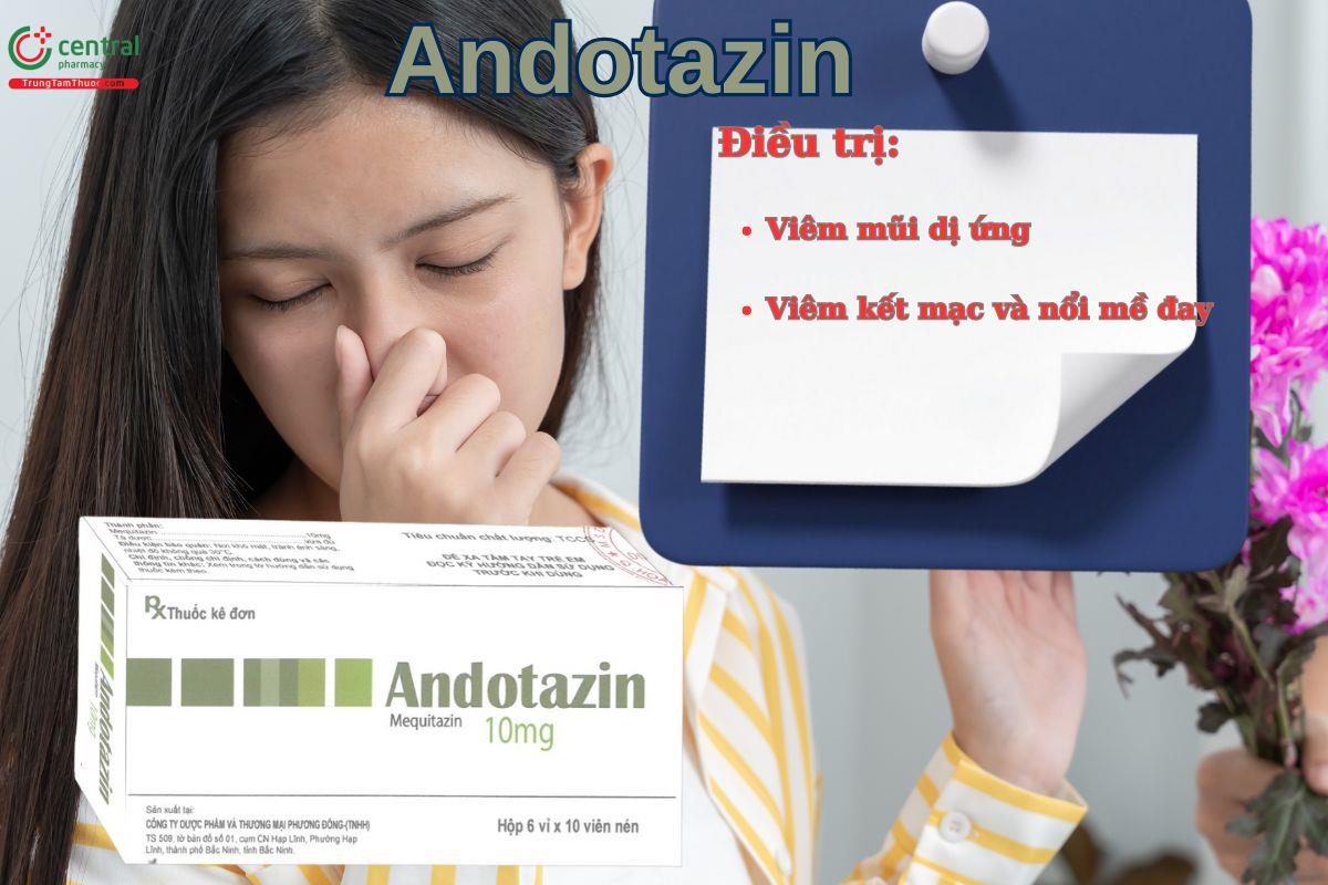 Thuốc Andotazin điều trị viêm mũi dị ứng theo mùa hoặc quanh năm