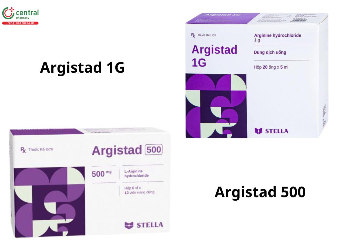 Phân biệt thuốc Argistad 500 và  thuốc Argistad 1g