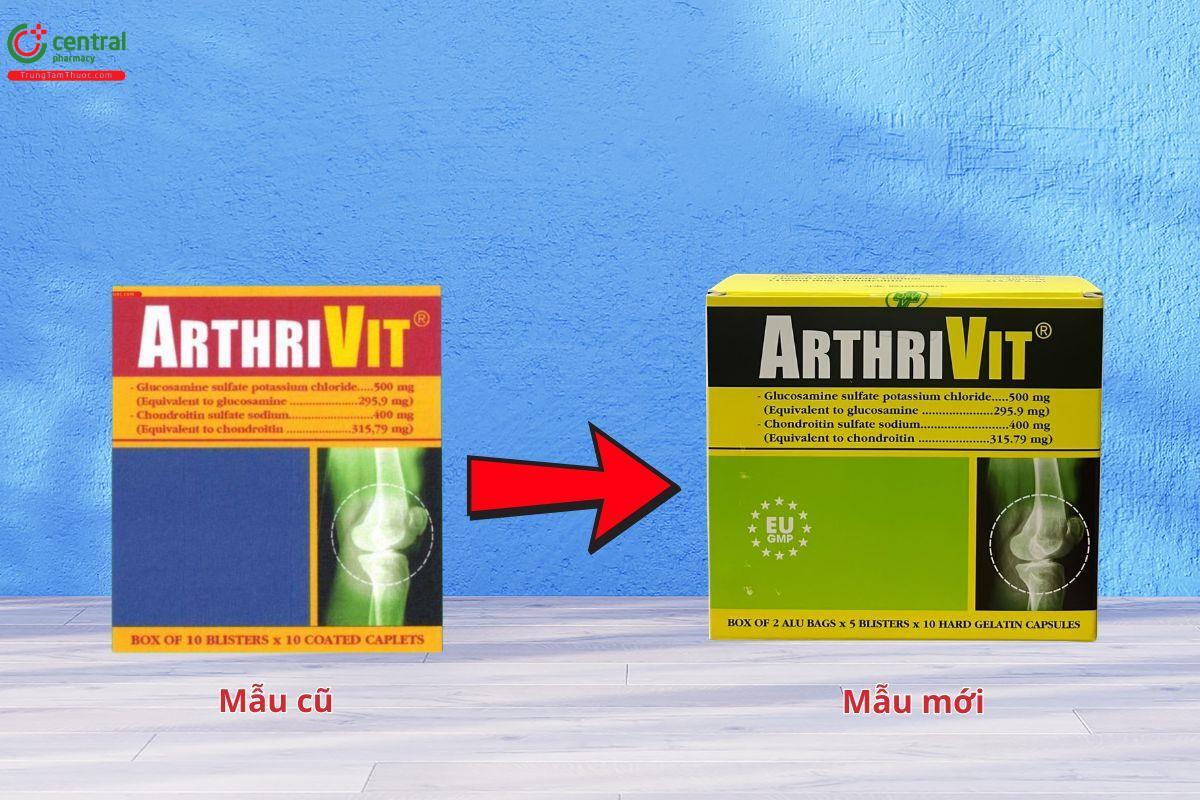 ArthriVit thay đổi mẫu bao bì