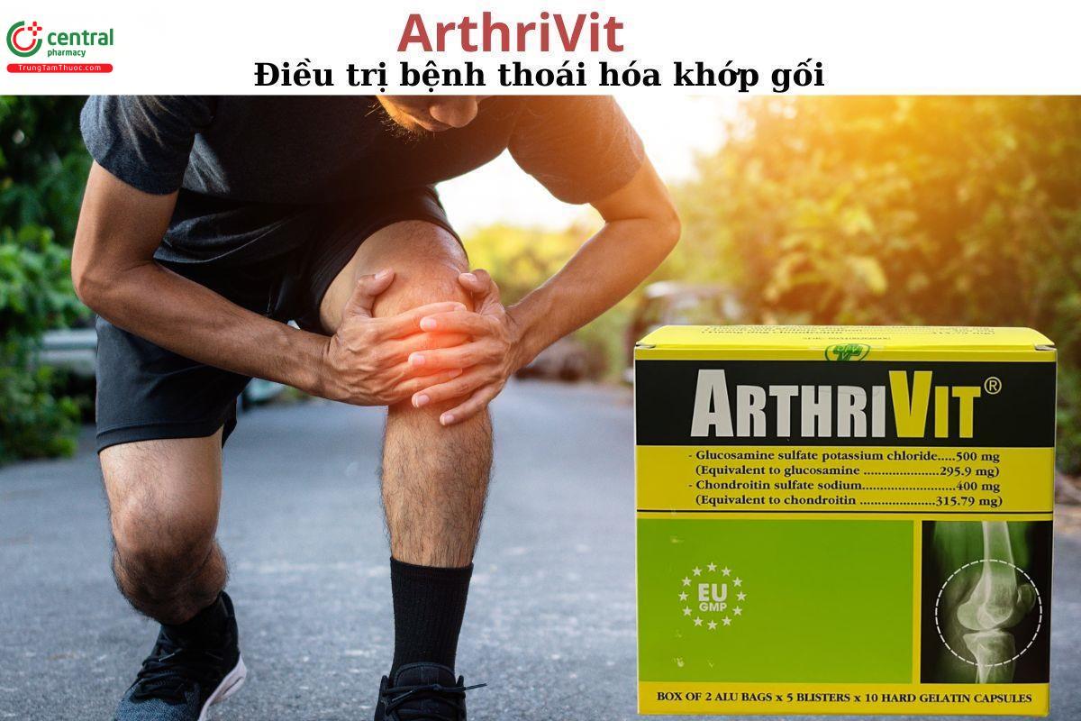 ArthriVit điều trị thoái hóa khớp gối từ nhẹ đến trung bình