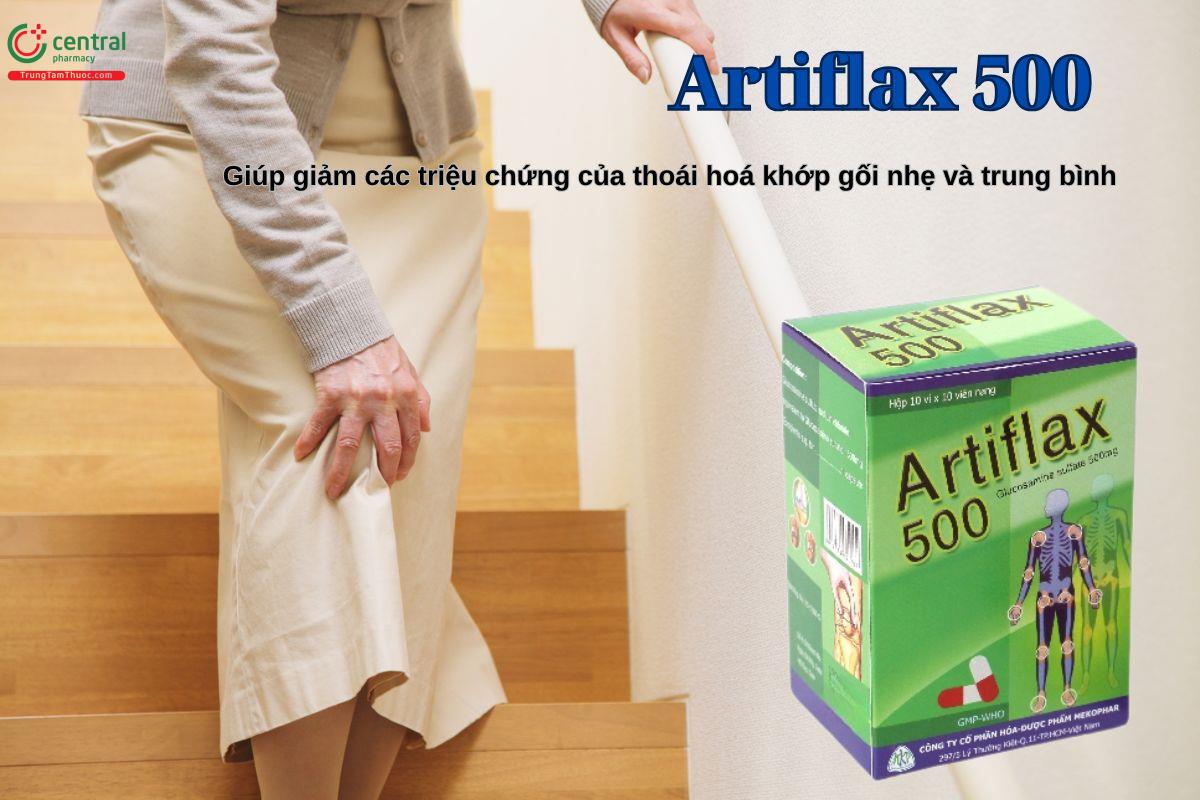 Thuốc Artiflax 500mg giảm triệu chứng thoái hoá khớp gối