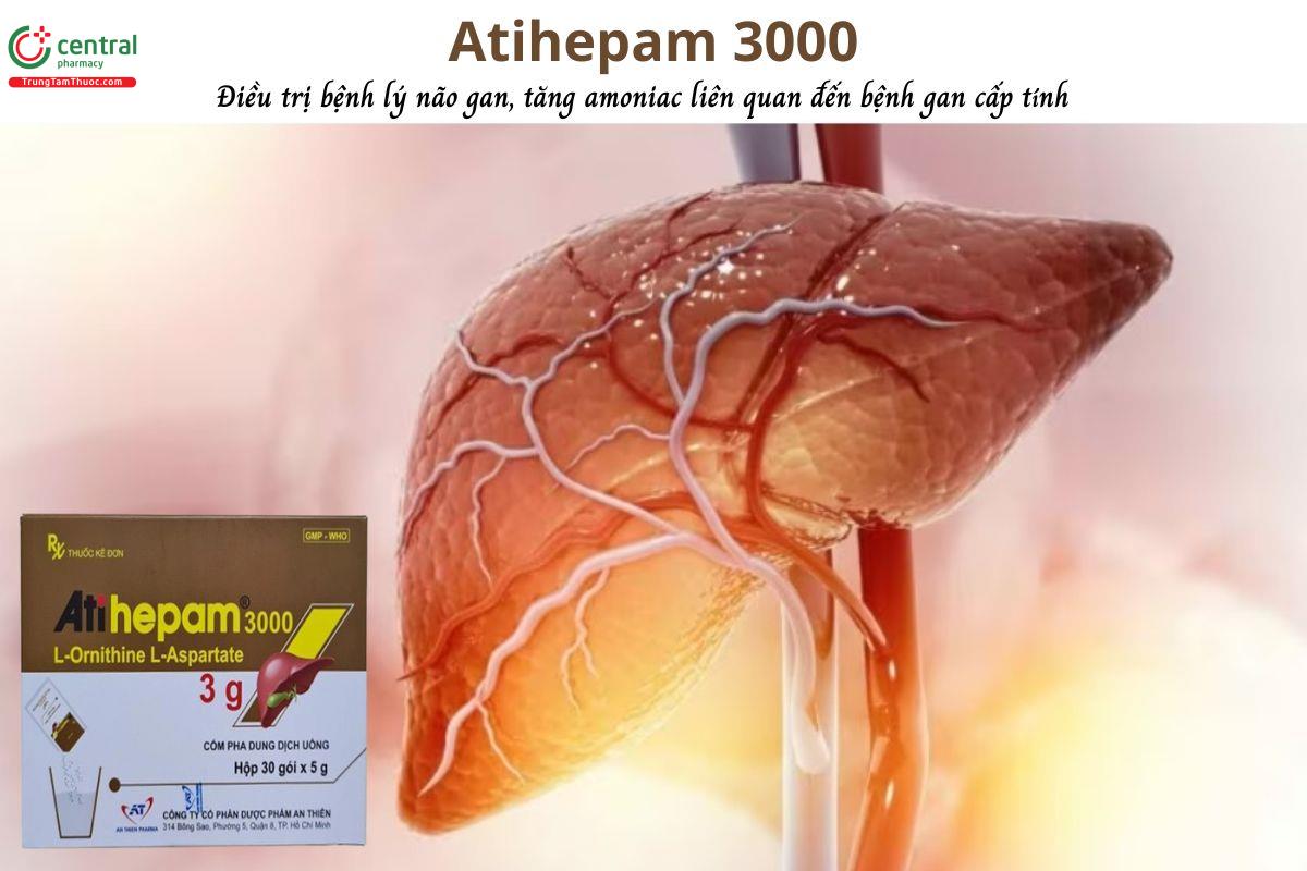 Thuốc Atihepam 3000 - Điều trị bệnh não gan