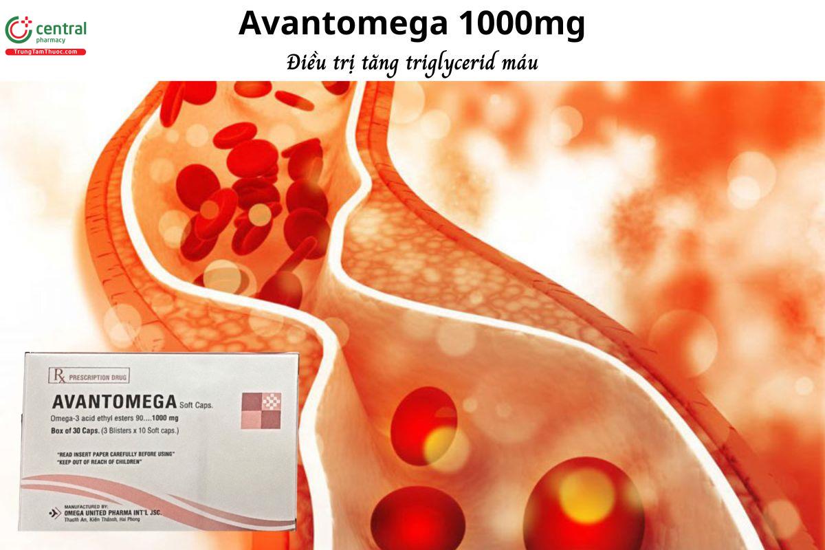 Thuốc Avantomega 1000mg điều trị tăng triglyceride, ngừa vấn đề về tim mạch