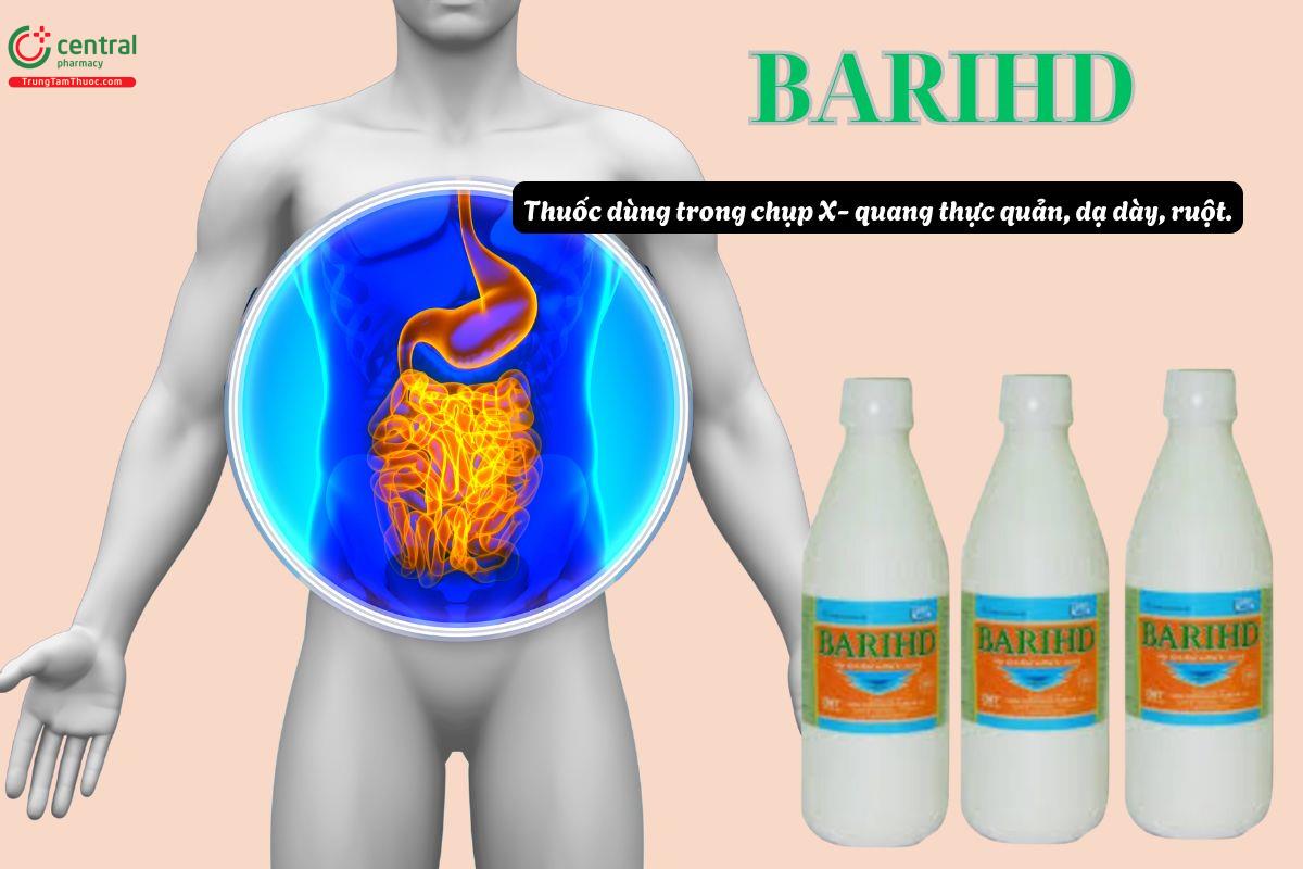 Thuốc Barihd dùng trong chụp X-quang thực quản, dạ dày, ruột non,...