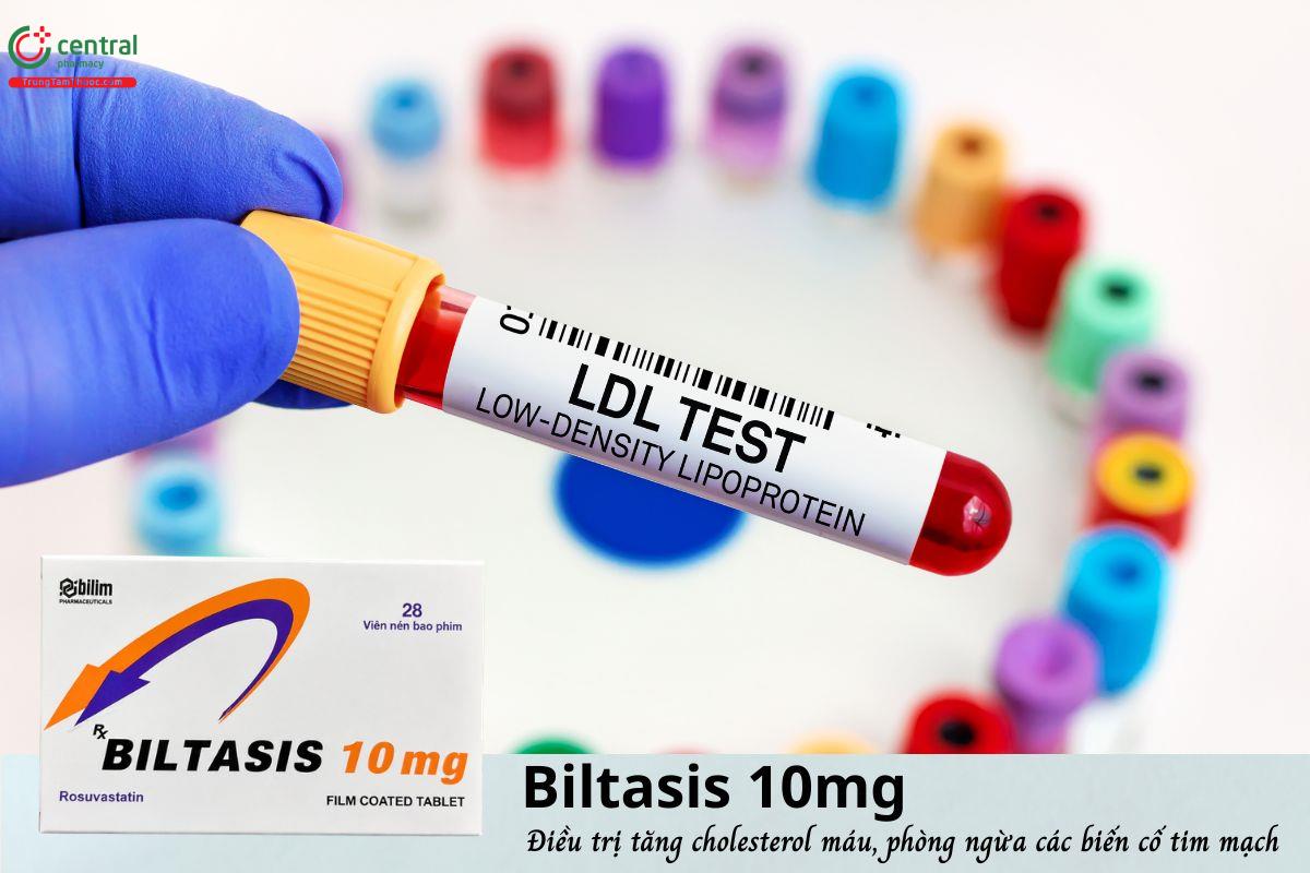 Thuốc Biltasis 10mg - Điều trị tăng cholesterol máu, dự phòng biến cố tim mạch
