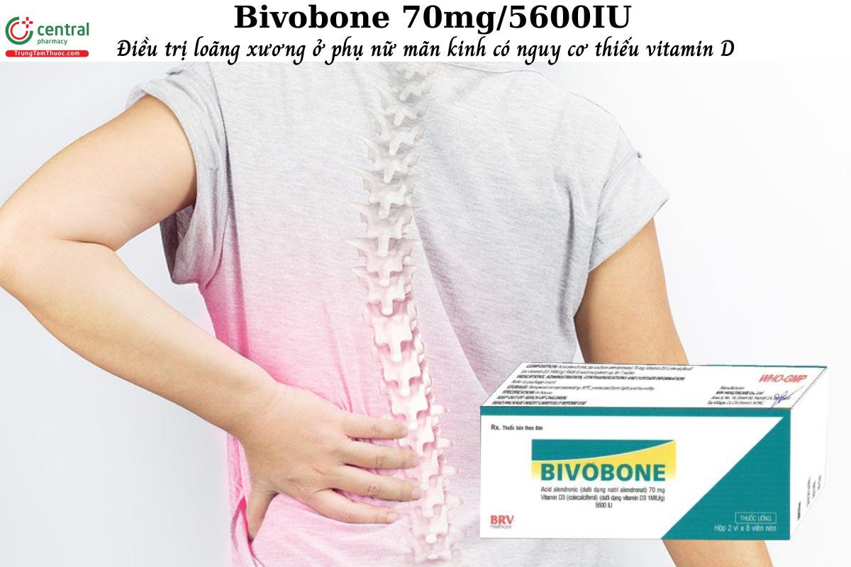 Thuốc Bivobone 70mg/5600IU - điều trị loãng xương