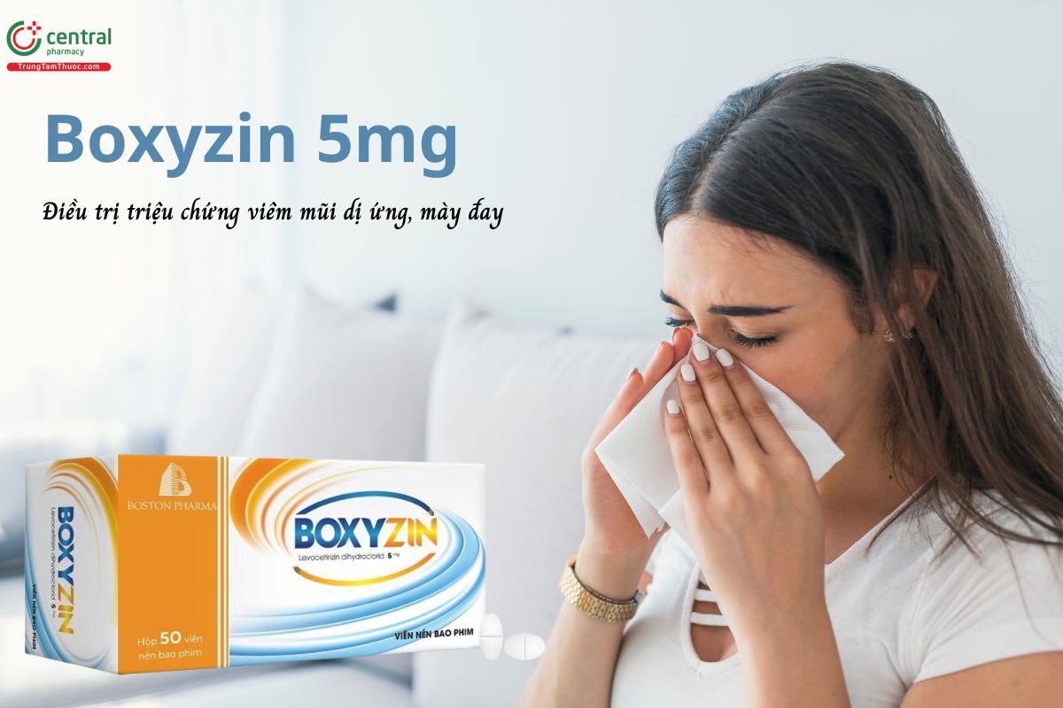 Thuốc Boxyzin 5mg - Điều trị triệu chứng viêm mũi dị ứng, mày đay