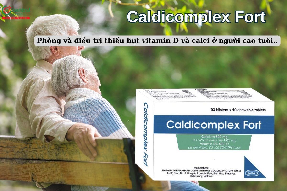 Thuốc Caldicomplex Fort giúp bổ sung Canxi, Vitamin D cho người cao tuổi
