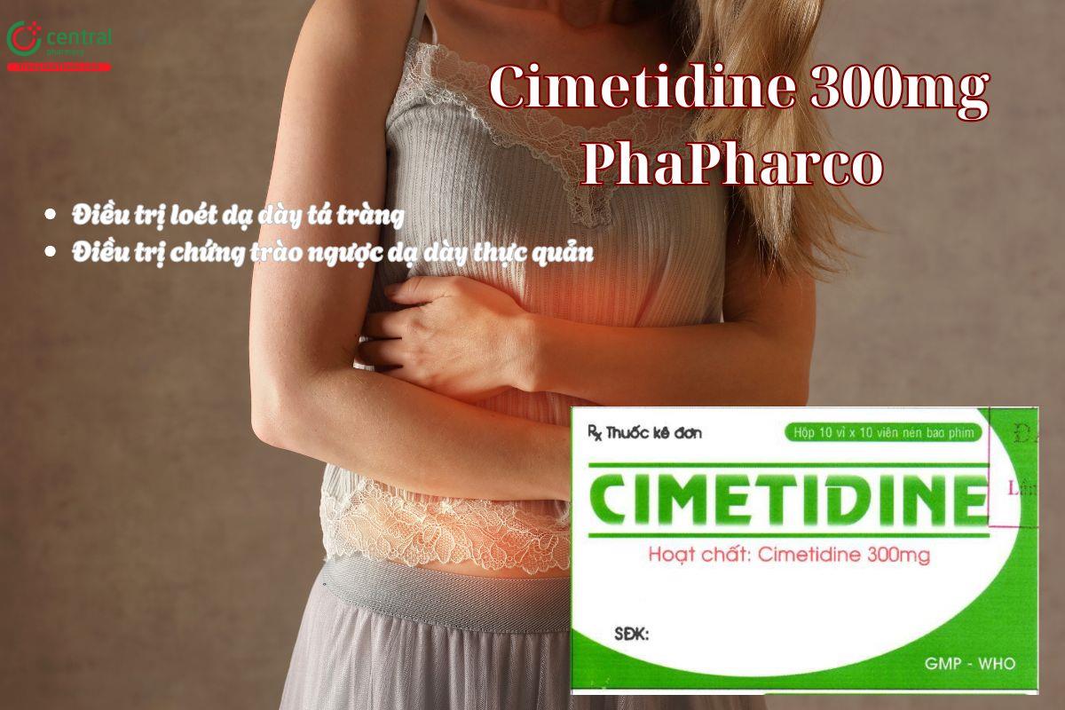 Thuốc Cimetidine 300mg PhaPharco điều trị chứng trào ngược dạ dày thực quản