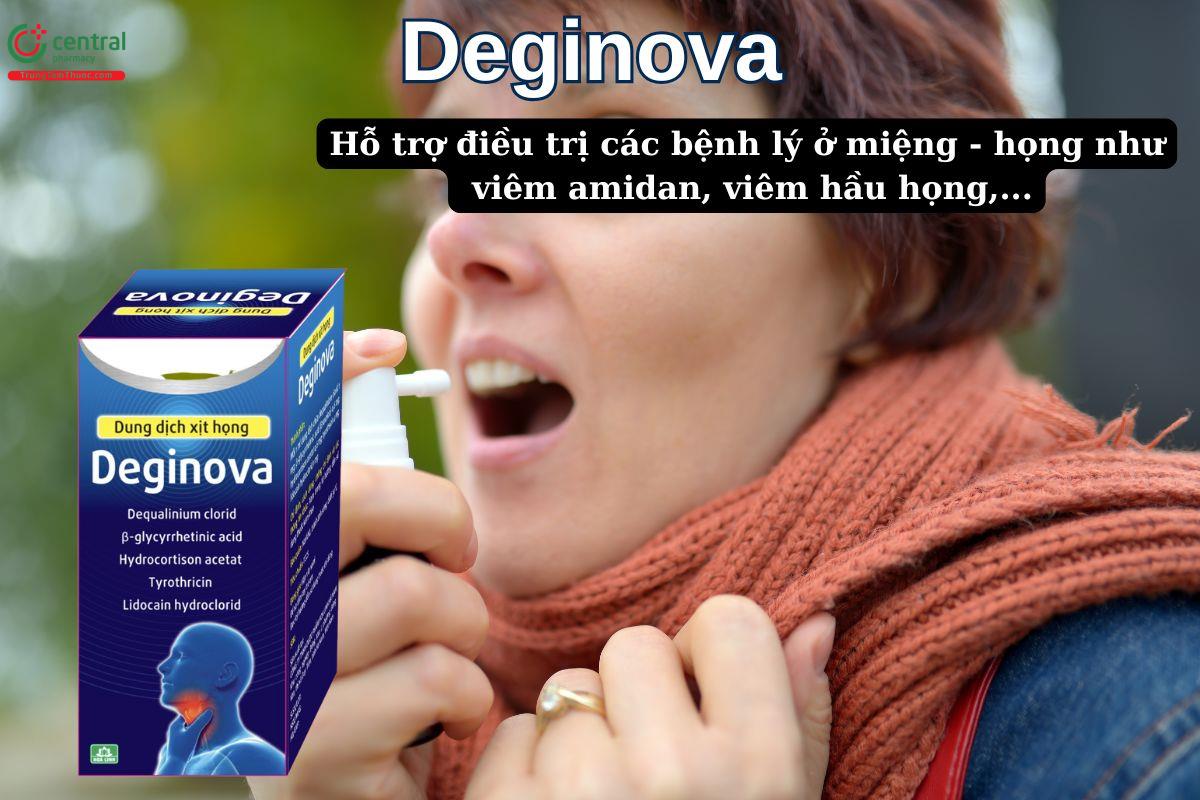 Thuốc Deginova giúp hỗ trợ điều trị viêm hầu - họng