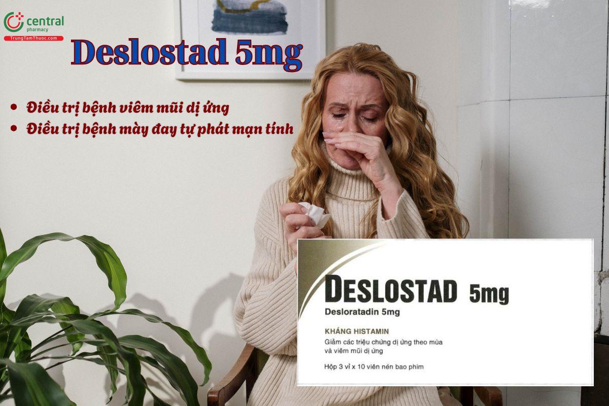Thuốc Deslostad 5mg điều trị viêm mũi dị ứng