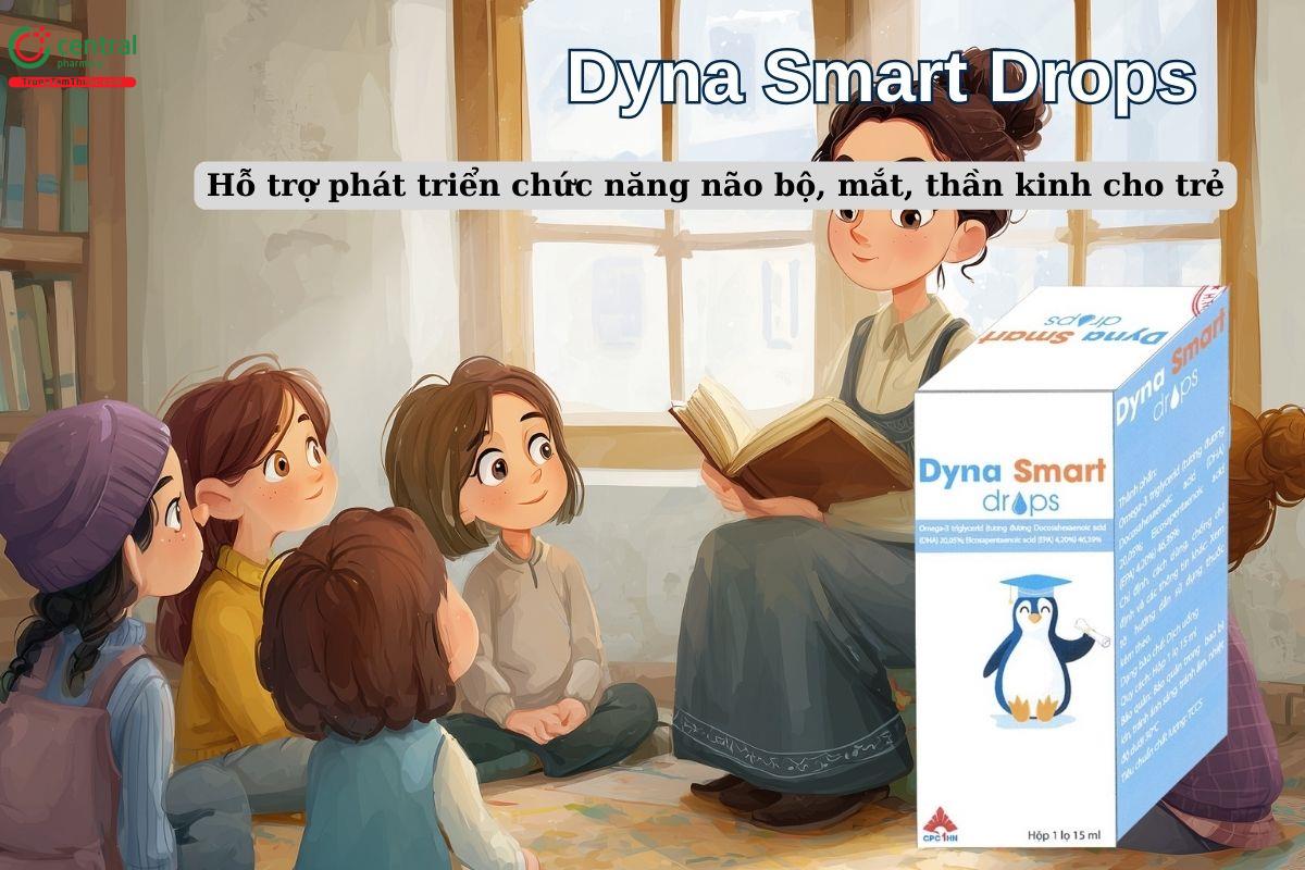 Thuốc Dyna Smart Drops giúp hỗ trợ phát triển não bộ, thần kinh, thị giác cho trẻ nhỏ 