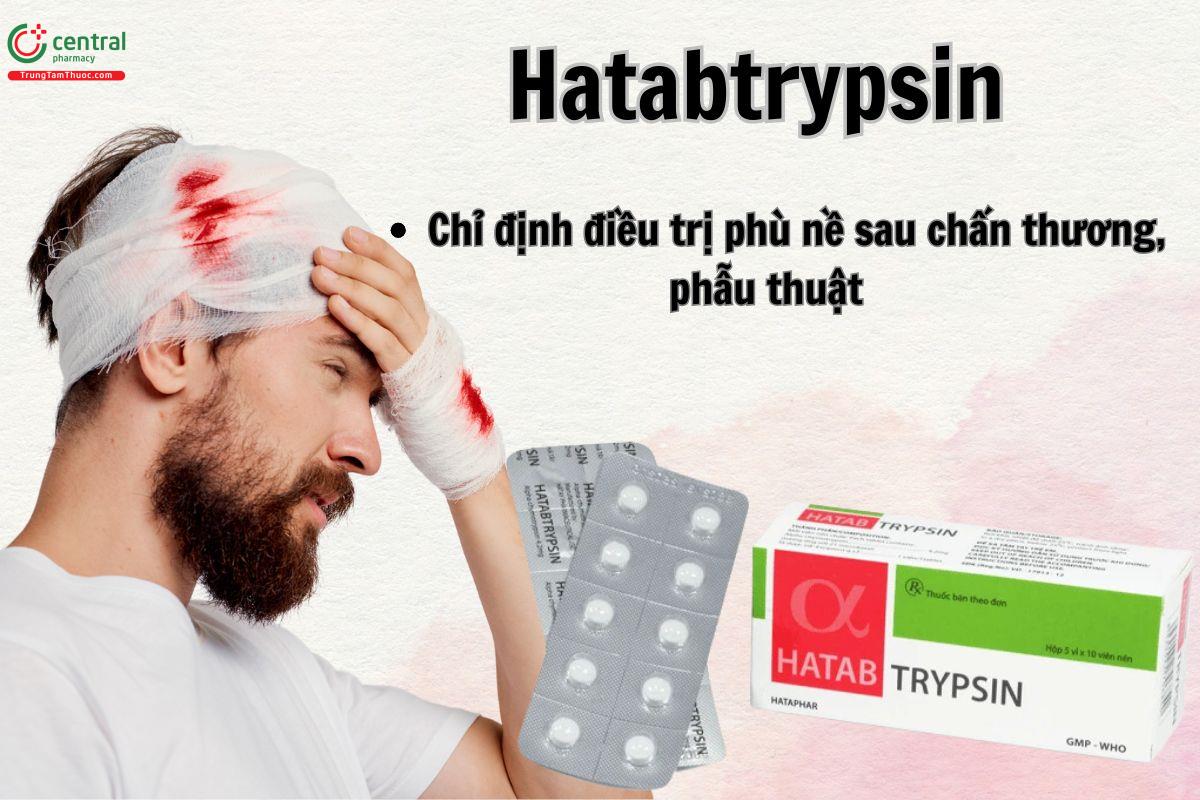 Hatabtrypsin điều trị phù nền sau chấn thương, phẫu thuật