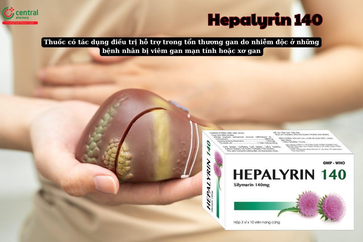 Thuốc Hepalyrin 140 giúp bảo vệ tế bào gan, hỗ trợ phục hồi tổn thương gan