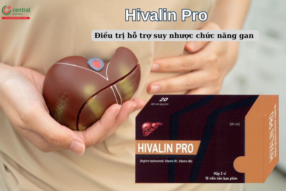 Thuốc Hivalin Pro điều trị hỗ trợ suy nhược chức năng gan