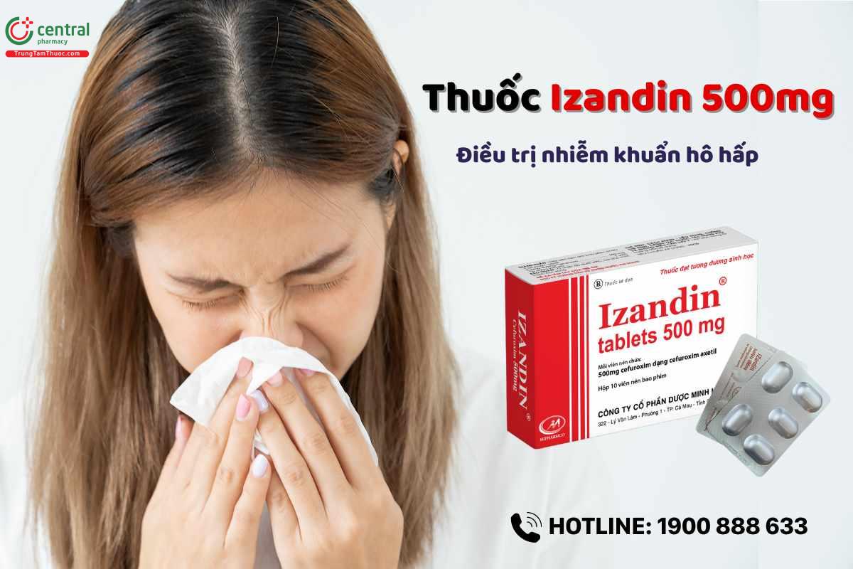 Thuốc Izandin 500mg - kháng sinh điều trị nhiễm khuẩn phổ rộng