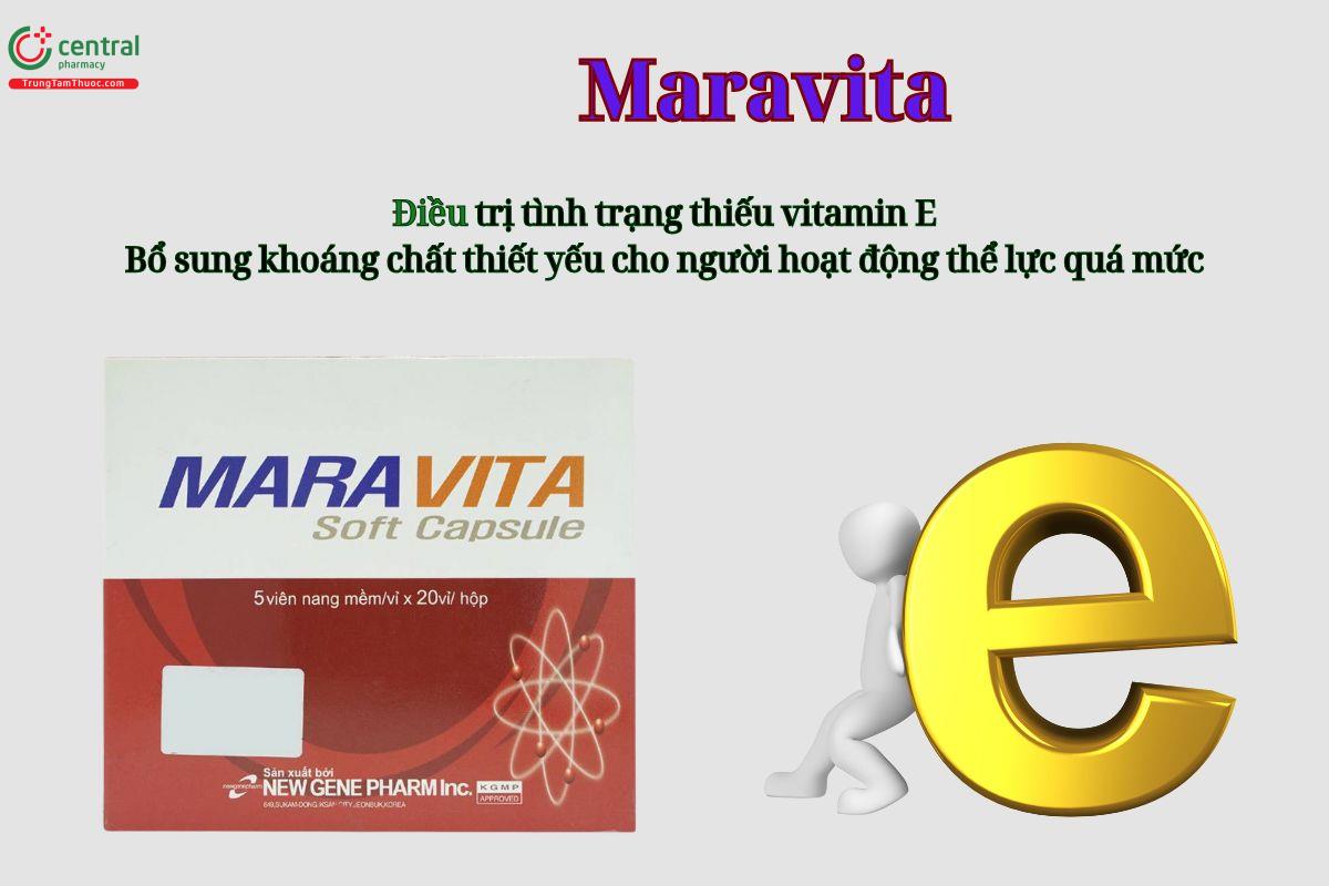 Thuốc Maravita điều trị tình trạng thiếu Vitamin E