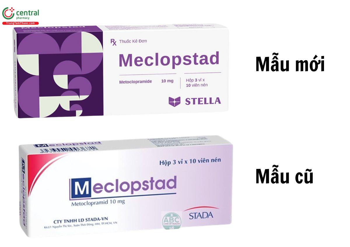 Mẫu mới và mẫu cũ thuốc Meclopstad 