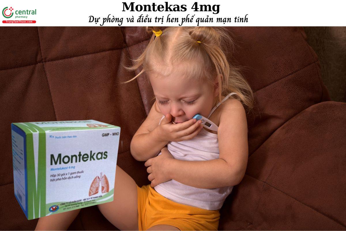 Thuốc Montekas 4mg - Dự phòng và điều trị hen phế quản