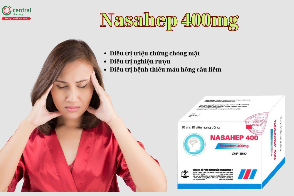 Thuốc Nasahep 400mg điều trị chóng mặt