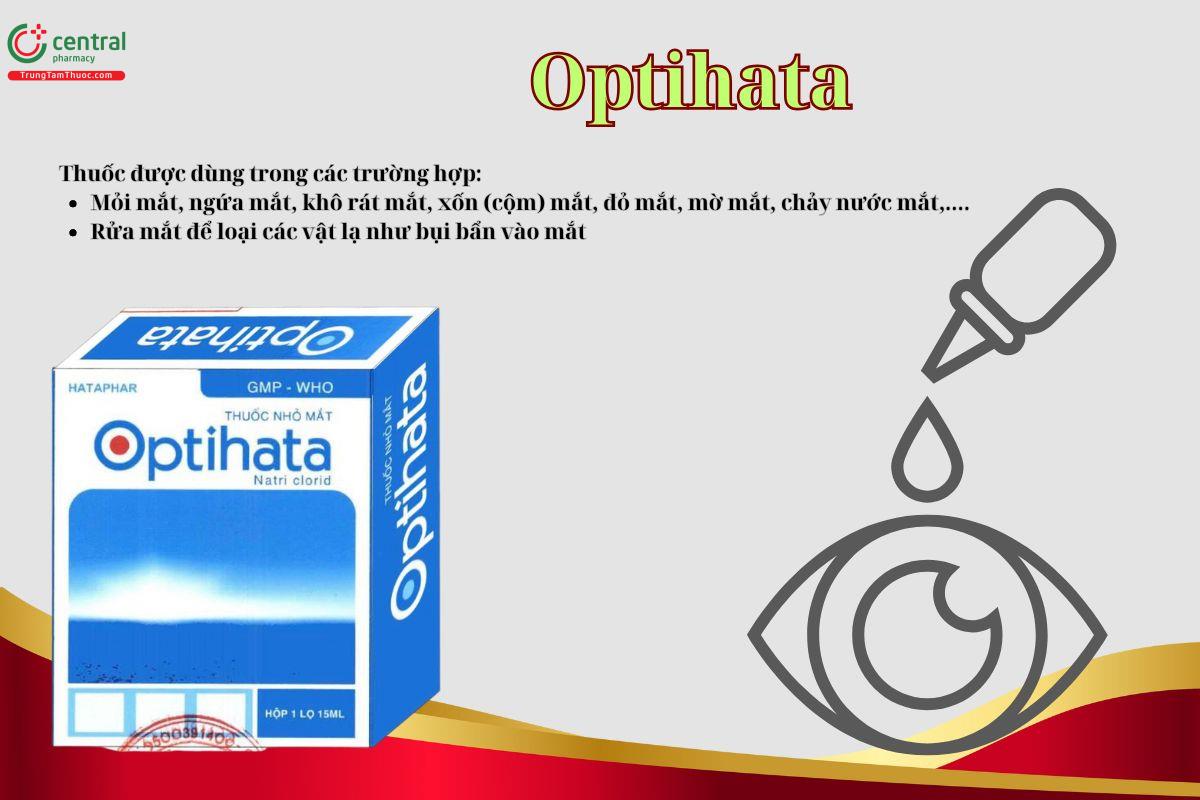 Thuốc Optihata làm sạch mắt, phòng ngừa các bệnh về mắt