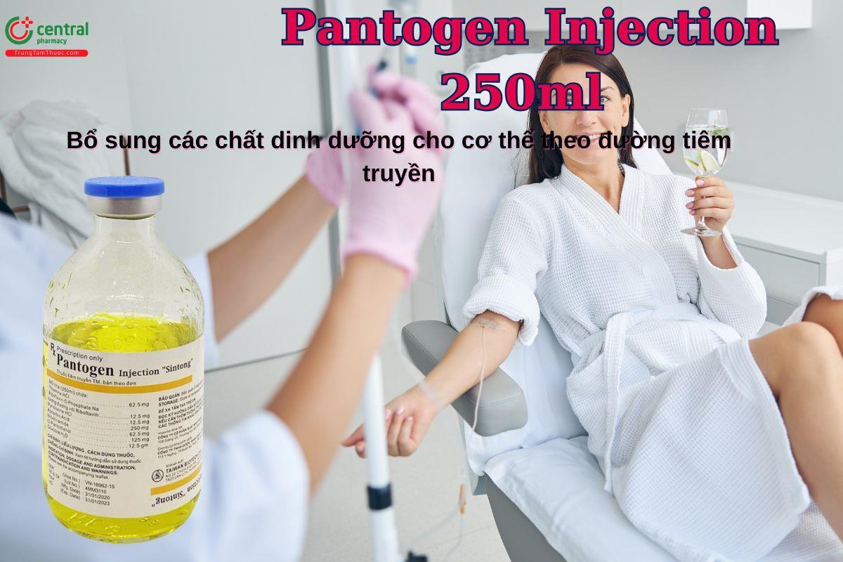 Thuốc Pantogen Injection 250ml bổ sung vitamin B, C và Glucose