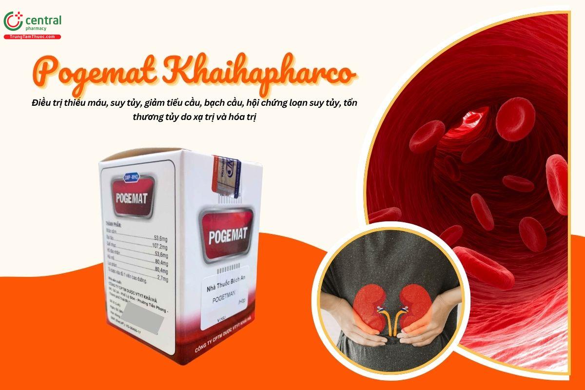 Thuốc Pogemat Khaihapharco bổ khí huyết, ích tinh tủy, ôn bổ thận