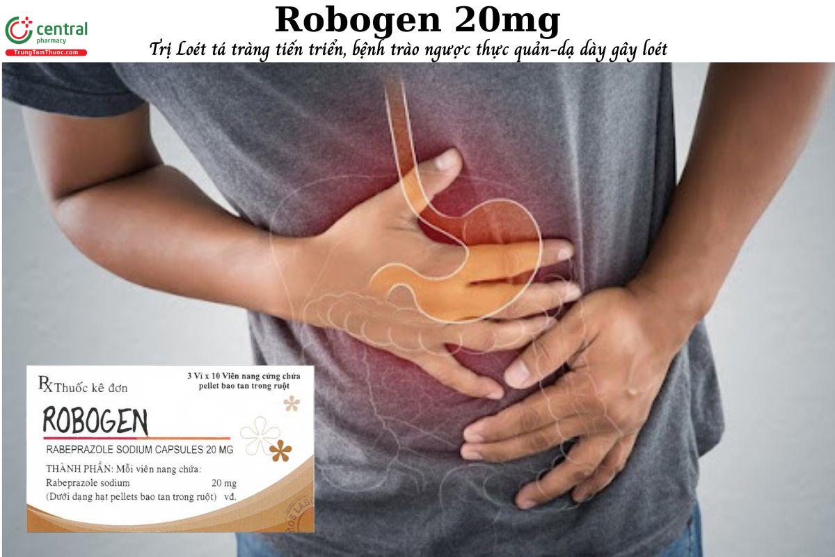 Thuốc Robogen 20mg - trị viêm loét dạ dày