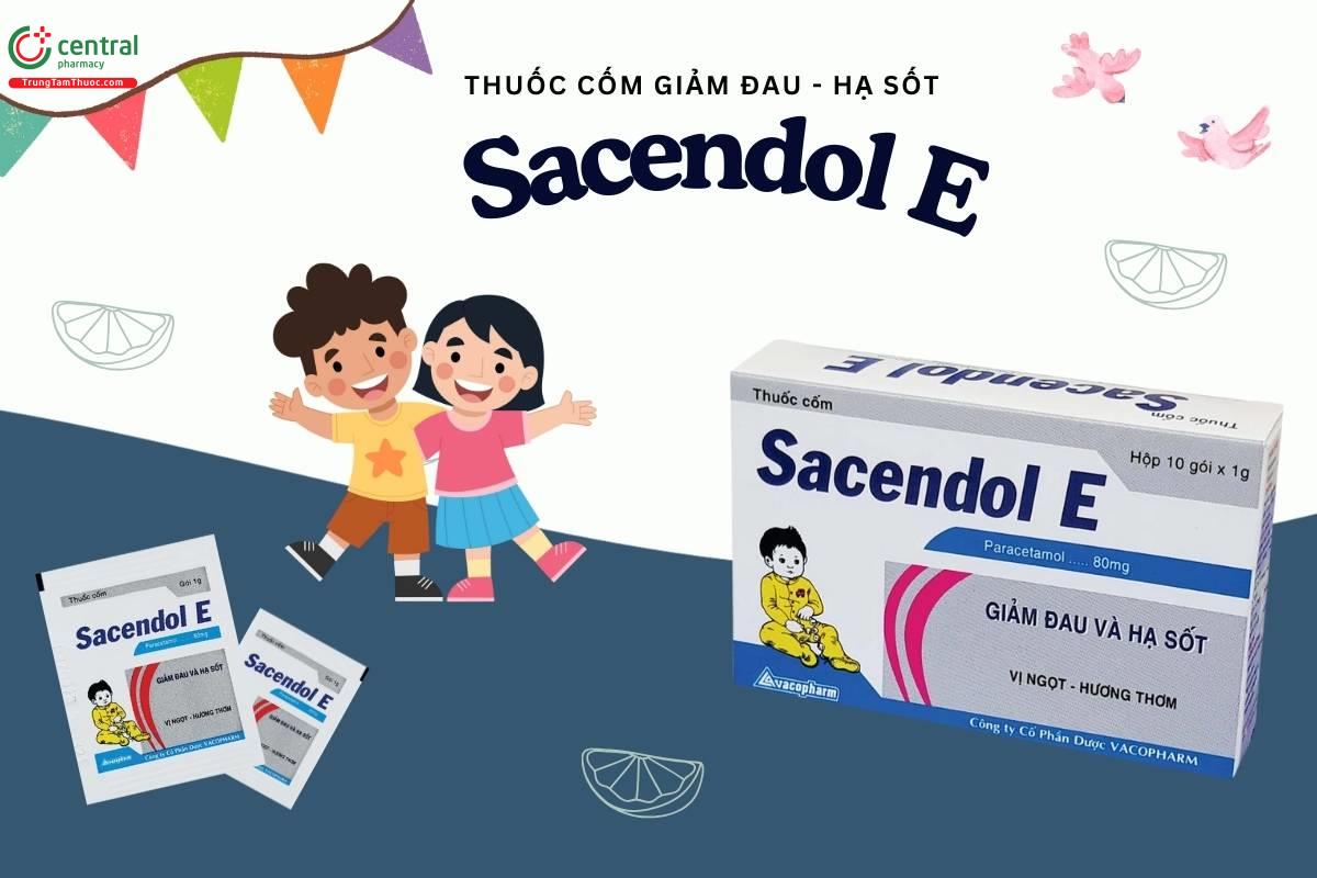 Thuốc Sacendol E - Giảm đau, hạ sốt dành cho trẻ em