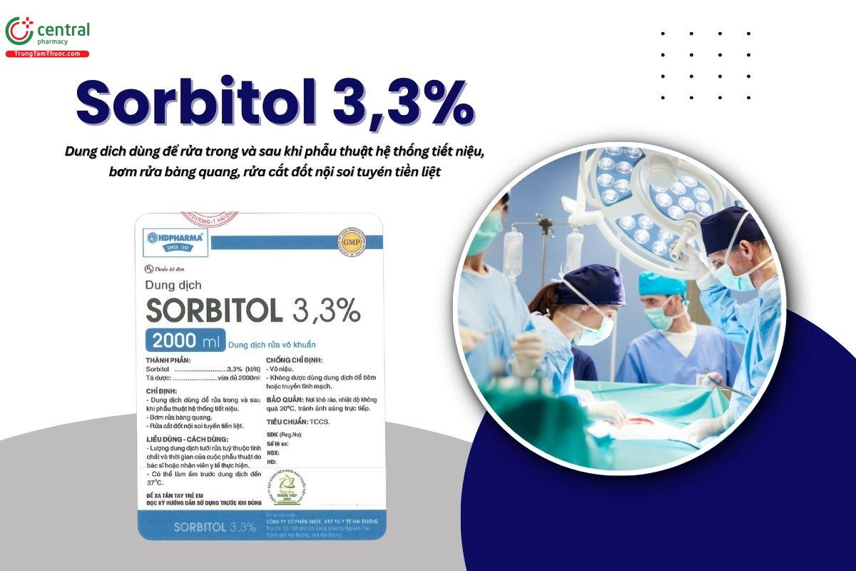 Thuốc Sorbitol 3,3% HDPharma có tác dụng gì?