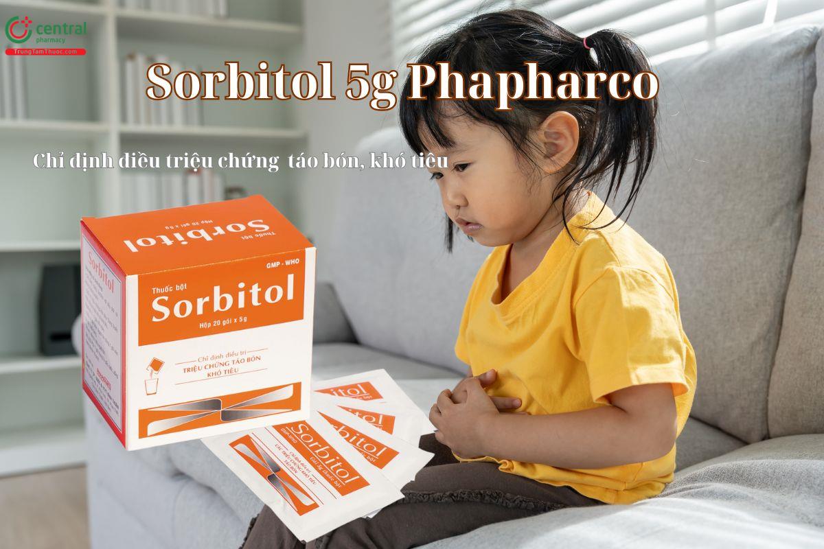 Thuốc Sorbitol 5g Phapharco điều trị triệu chứng táo bón