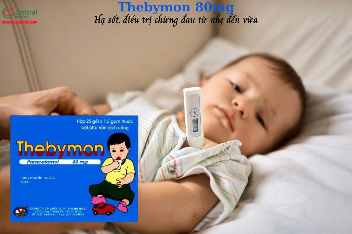 Thuốc Thebymon 80mg - hạ sốt, giảm đau