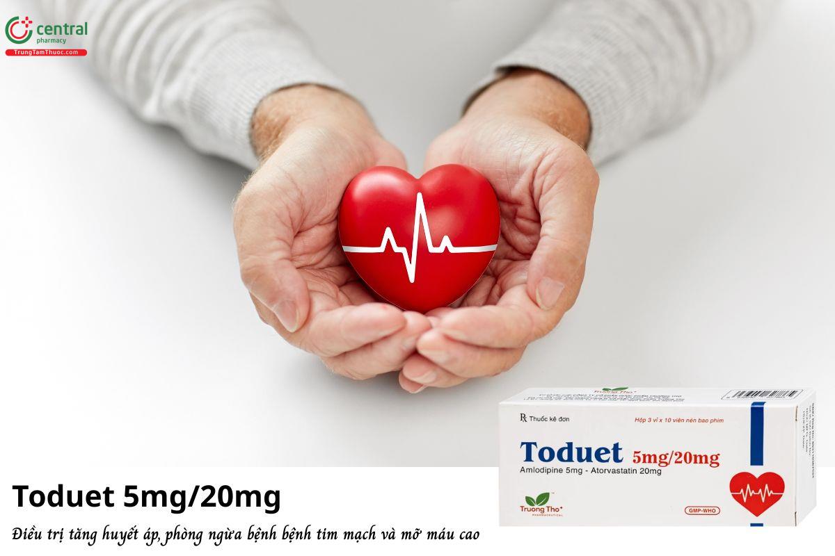Thuốc Toduet 5mg/20mg - Điều trị tăng huyết áp, giảm nguy cơ biến cố tim mạch