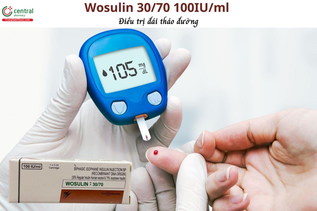 Thuốc Wosulin - 30/70 100IU/ml - Điểu trị đái tháo đường, tiểu đường thai kỳ