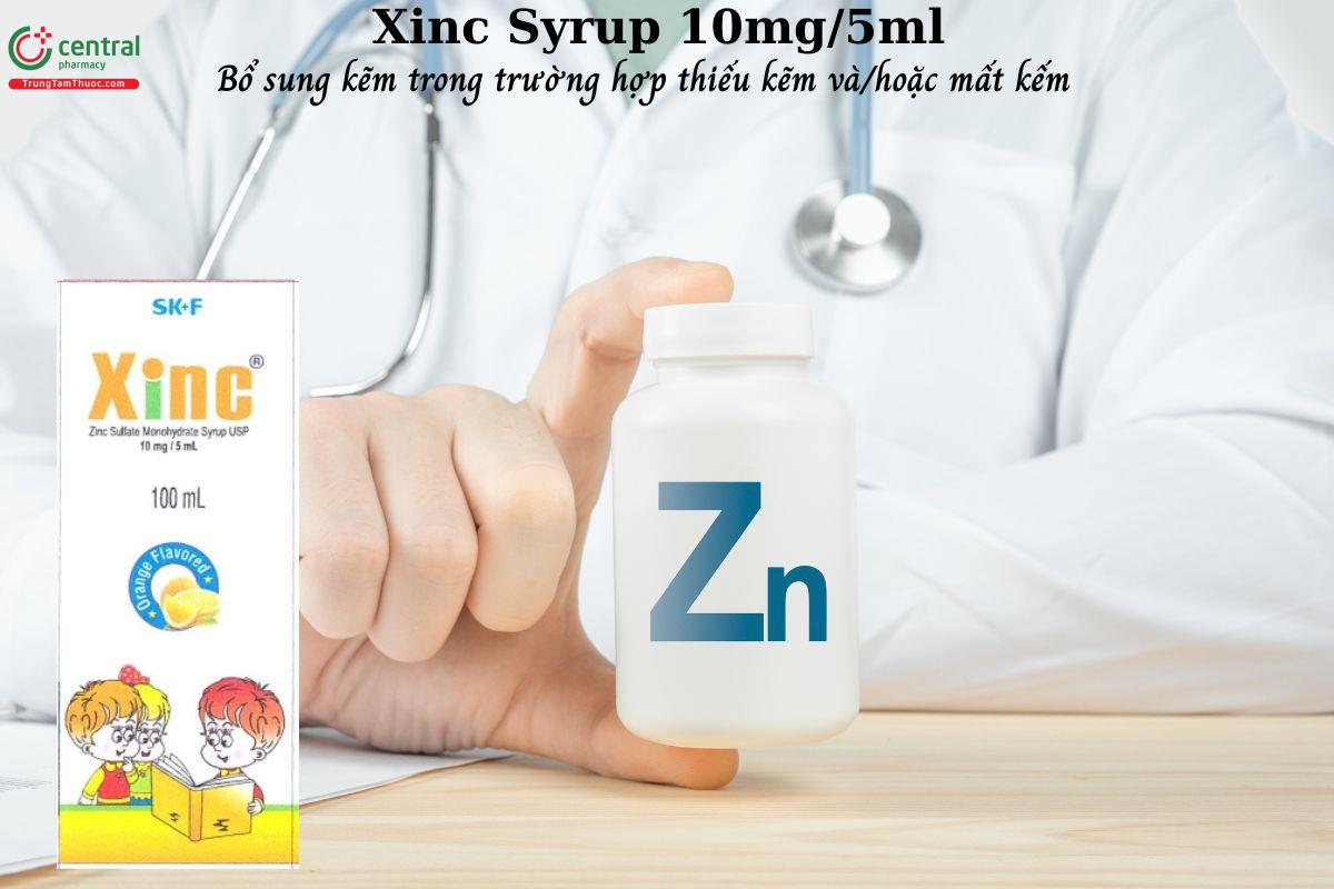 Thuốc Xinc Syrup 10mg/5ml - bổ sung kẽm cho trẻ nhỏ