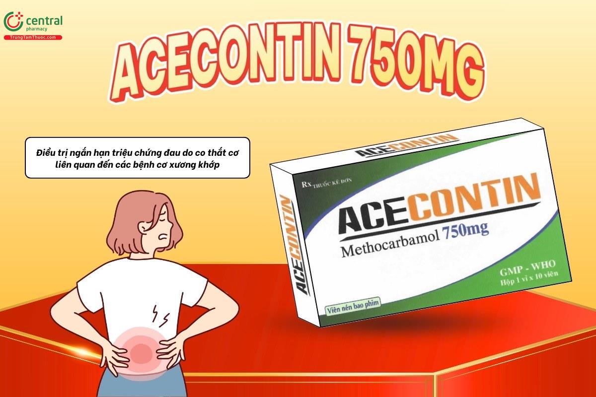 Chỉ định của thuốc Acecontin 750mg