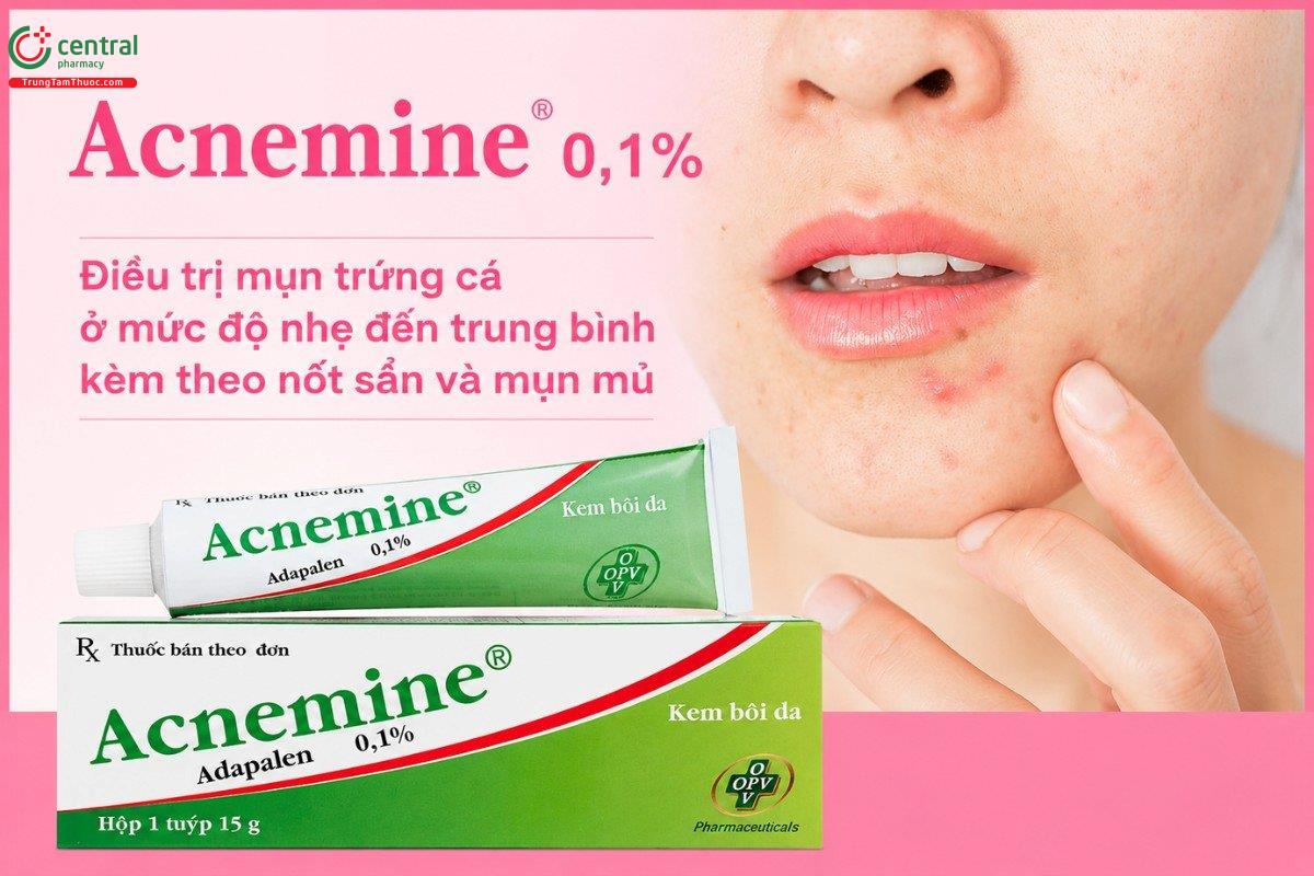 Chỉ định của thuốc Acnemine 0,1%