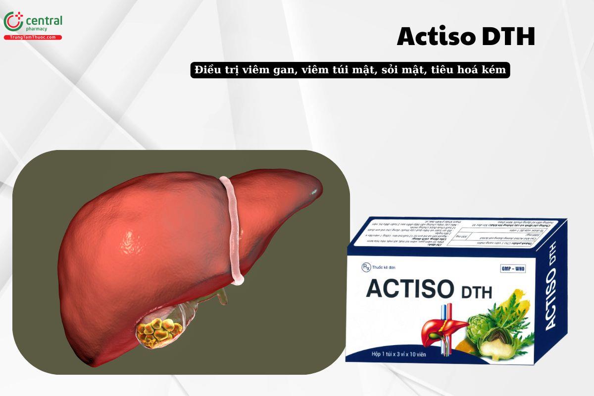 Thuốc Actiso DTH điều trị viêm gan, viêm túi mật