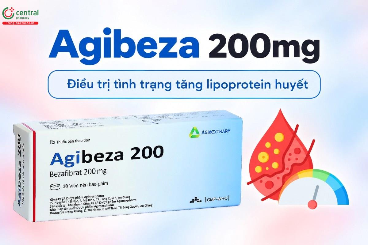 Chỉ định của thuốc Agibeza 200mg