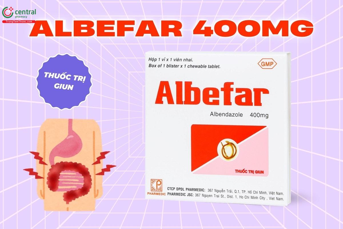 Albefar 400mg là thuốc trị giun