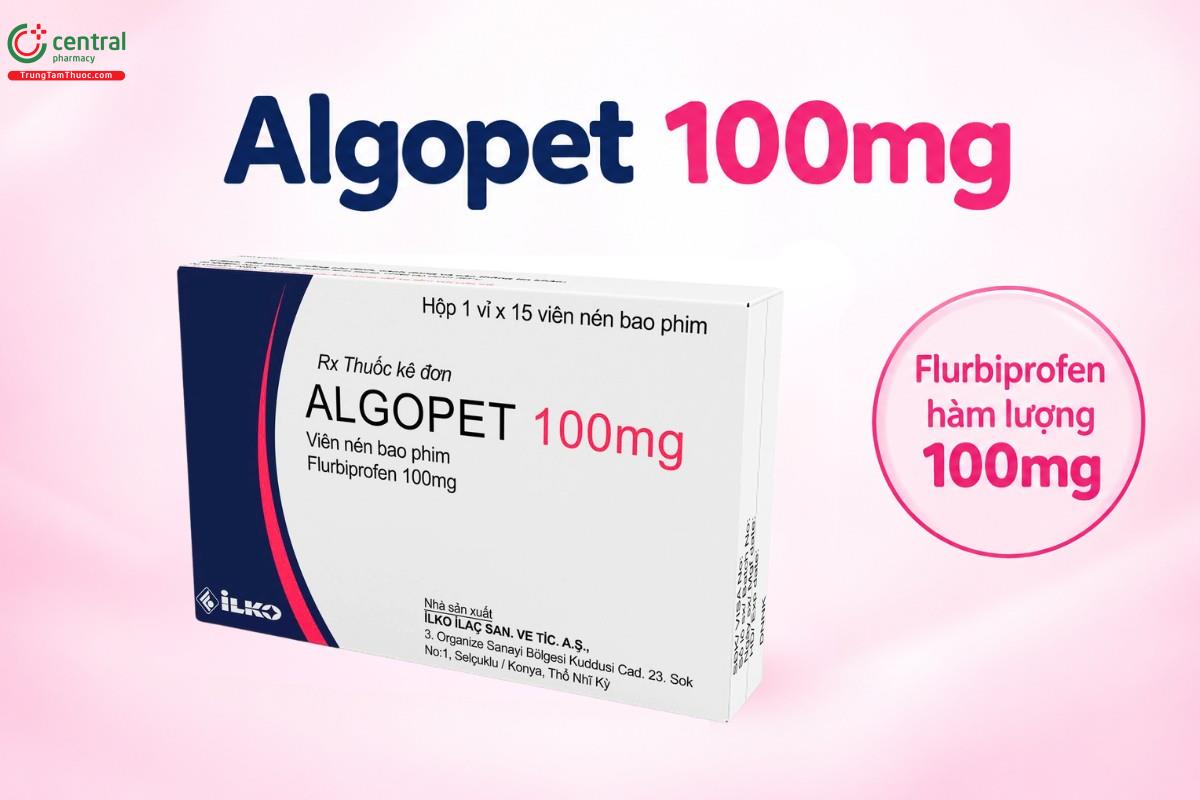 Thành phần chính của thuốc Algopet 100mg