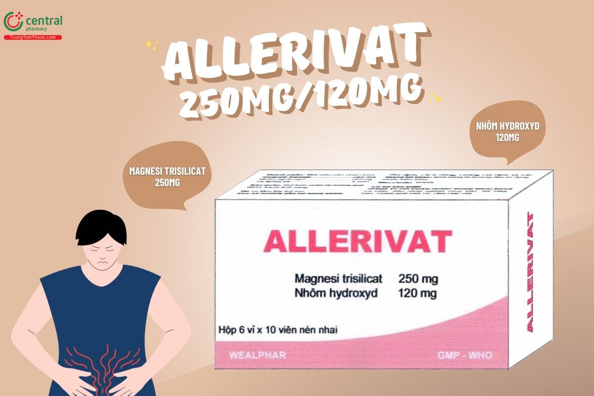 Thành phần chính của thuốc Allerivat 250mg/120mg