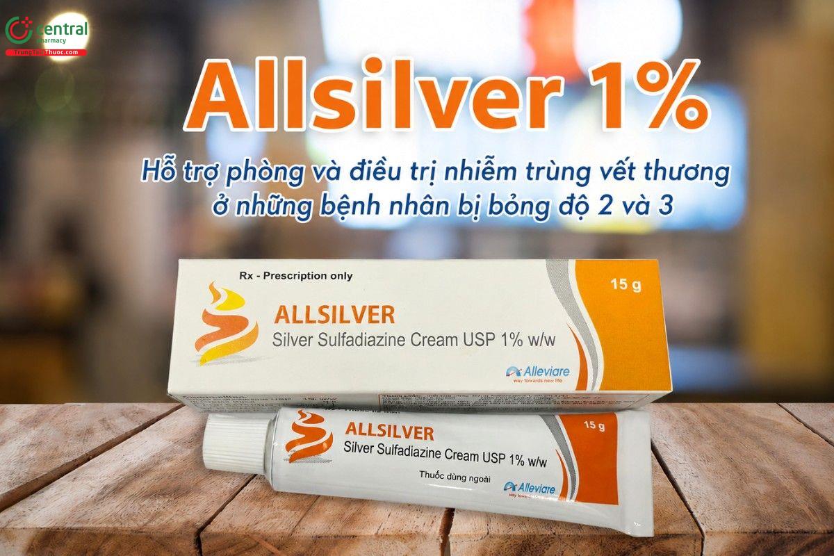 Chỉ định của thuốc Allsilver 1%