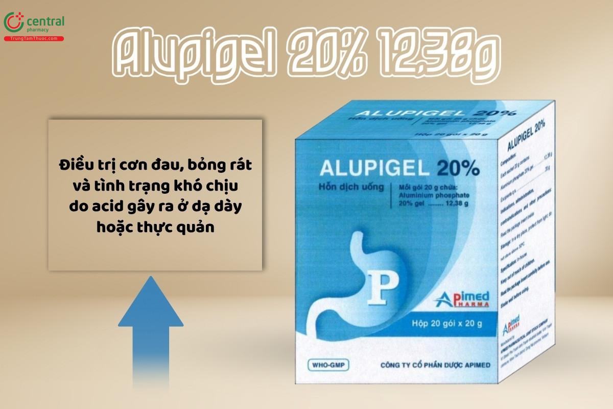Tác dụng của thuốc Alupigel 20% 12,38g