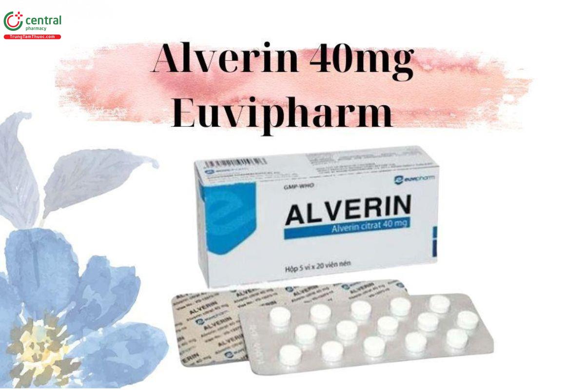 Thuốc Alverin 40mg Euvipharm