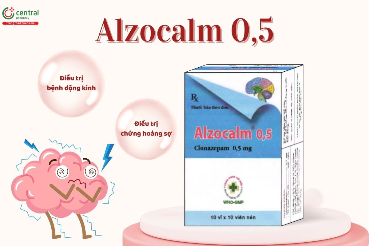Chỉ định của thuốc Alzocalm 0,5