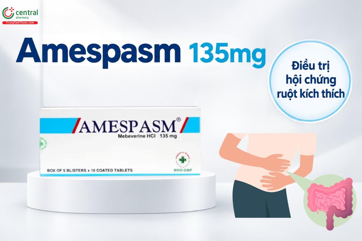 Chỉ định của thuốc Amespasm 135mg